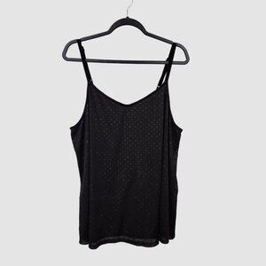 Torrid Women's 0 Black Polka-Dot Adjustable Strap Cami  2204